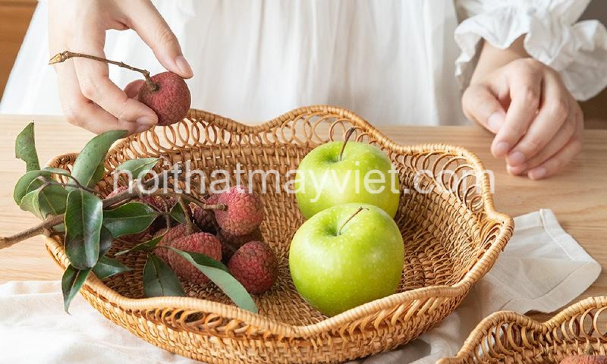 Khay Đựng Đồ Mây Tre KDMT008